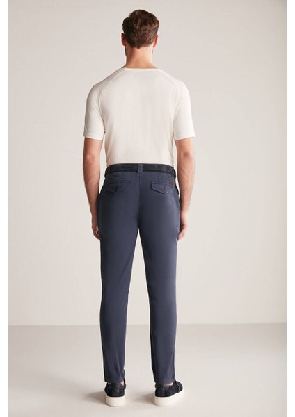 Lacivert Yazlık Chino Pantolon