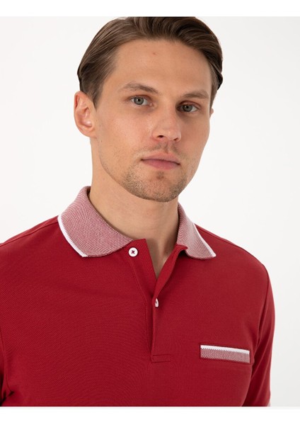 Nar Çiçeği Slim Fit Tişört