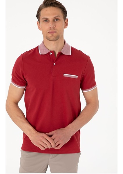 Nar Çiçeği Slim Fit Tişört