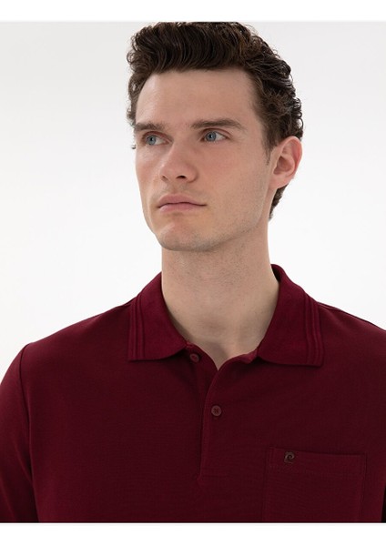 Bordo Regular Fit Basic Tişört