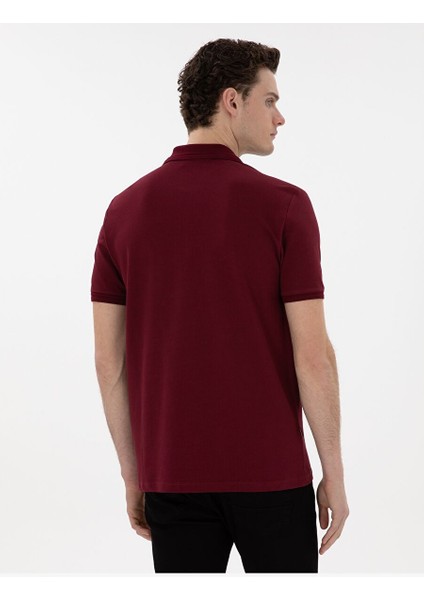 Bordo Regular Fit Basic Tişört