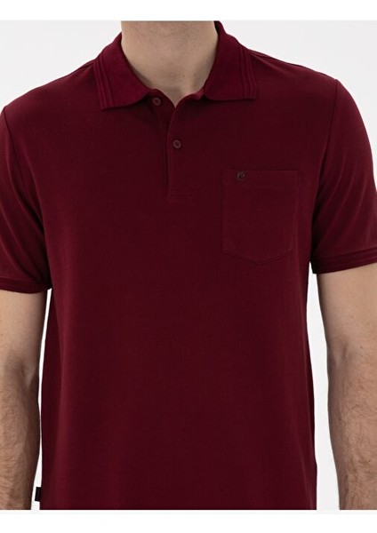 Bordo Regular Fit Basic Tişört