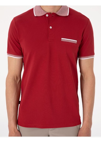 Nar Çiçeği Slim Fit Tişört