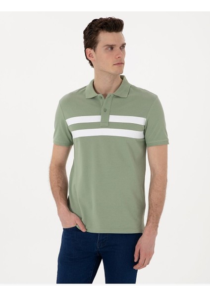 Yeşil Slim Fit Tişört