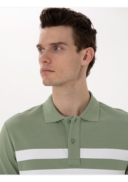 Yeşil Slim Fit Tişört