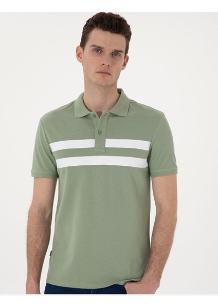 Yeşil Slim Fit Tişört