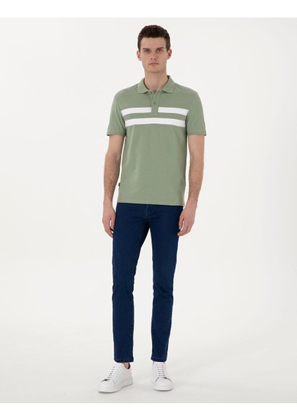 Yeşil Slim Fit Tişört