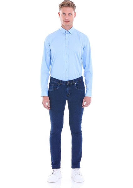 Mavi Comfort Fit Düz 100% Pamuk Slim Yaka Uzun Kollu Klasik Saten Gömlek fırsatları