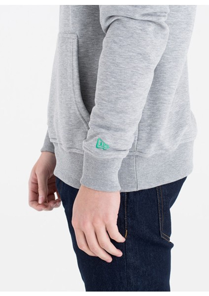 Team Logo Po Hoody Boscel Lgh Gri Kapüşon Yaka Normal Kalıp Sweatshirt fırsatları