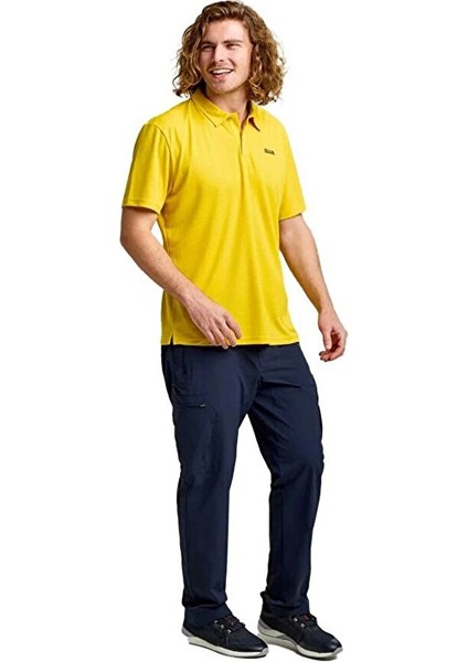A108013S00-W13 Act Qd Polo Erkek Tişört Sarı