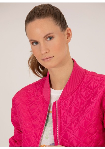 Pembe Bisiklet Yaka Kadın Crop Top Ince Mont Jalek modelleri