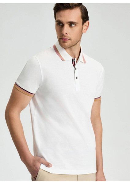Pike Pamuk Beyaz Polo T-Shirt fiyatları