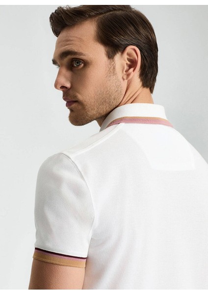 Pike Pamuk Beyaz Polo T-Shirt modelleri