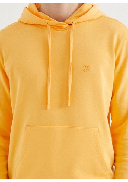 Sarı Kapüşonlu Cepli Pamuklu Regular Fit Erkek Sweatshirt Core Hoodıe W/pocket fiyatları