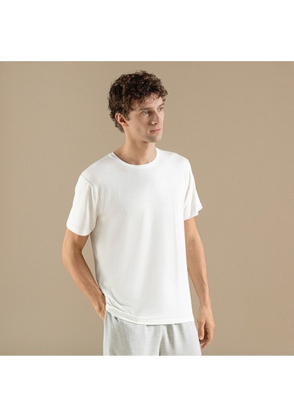 Insenco Erkek T-Shirt Ekru