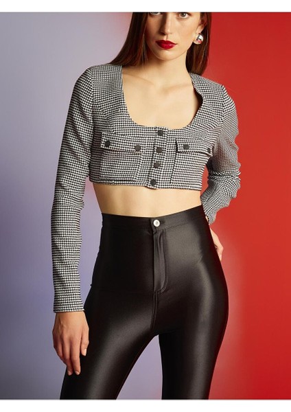Vatkalı Crop Ceket modelleri