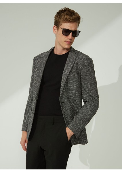 Slim Fit Siyah Erkek Ceket 1087459