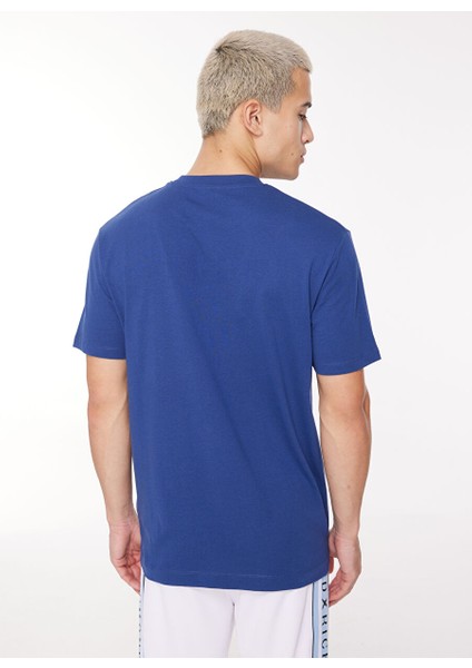 Bisiklet Yaka Mavi Erkek T-Shirt UMA23082TS1 fırsatları