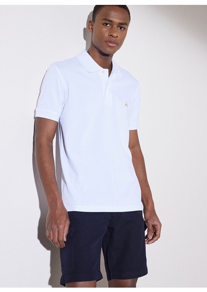 Beyaz Erkek Polo T-Shirt BBSP23MTS040 fiyatları