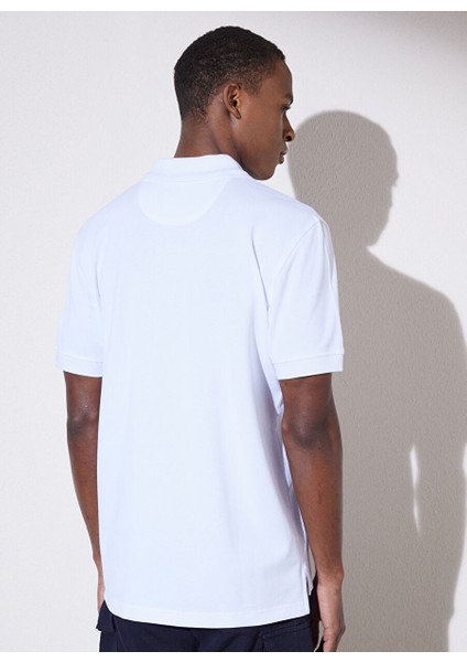 Beyaz Erkek Polo T-Shirt BBSP23MTS040