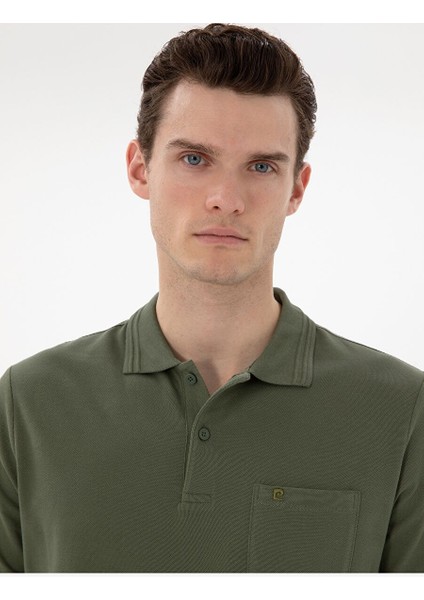 Haki Regular Fit Basic Tişört