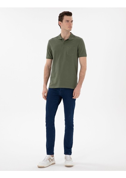 Haki Regular Fit Basic Tişört