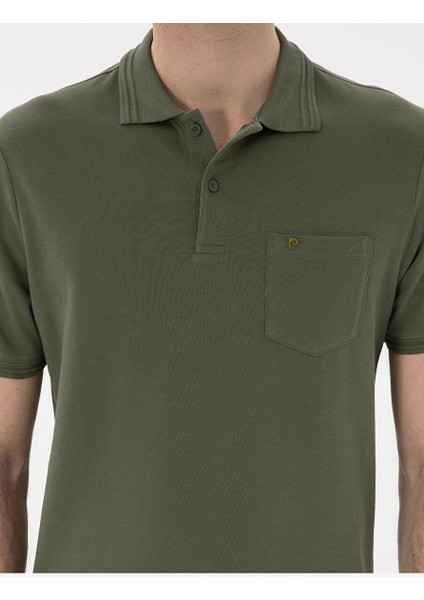 Haki Regular Fit Basic Tişört