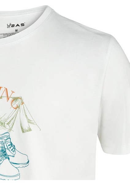 Alex Baskılı Erkek Sıfır Yaka T-Shirt