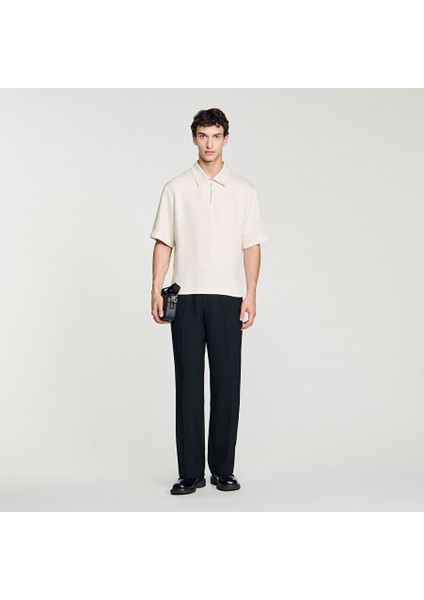 Ekru Polo Yaka Triko