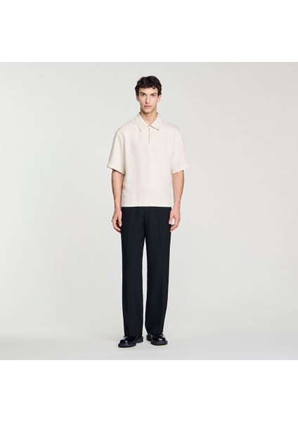 Ekru Polo Yaka Triko