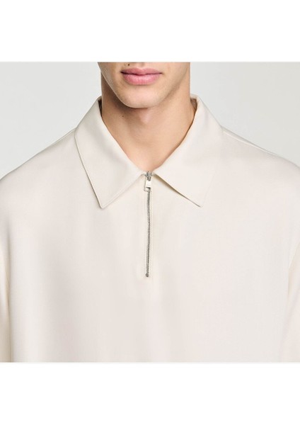 Ekru Polo Yaka Triko