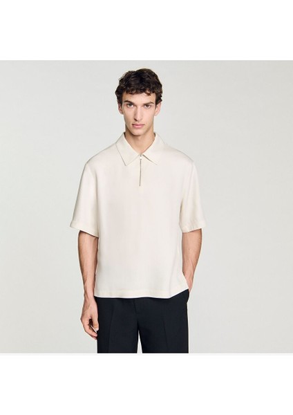 Ekru Polo Yaka Triko