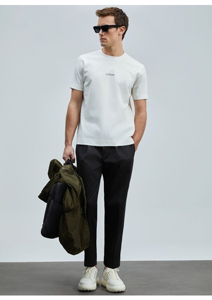 Marcus Modern Grafik T- Shirt Kırık Beyaz indirimleri