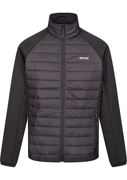 Siyah Erkek Dik Yaka Regular Fit Ceket RMN226 Clumber Iv Hybrid