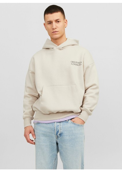 Kapüşon Yaka Krem Erkek Sweatshırt 12244773_JORGRACIA Graphıc Sweat Ho fiyatları