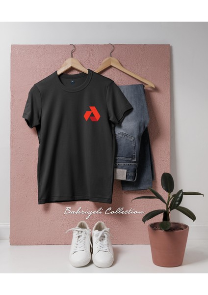 Oversize Akash Network Kripto Coin Cep Tasarımlı Unisex T-Shirt