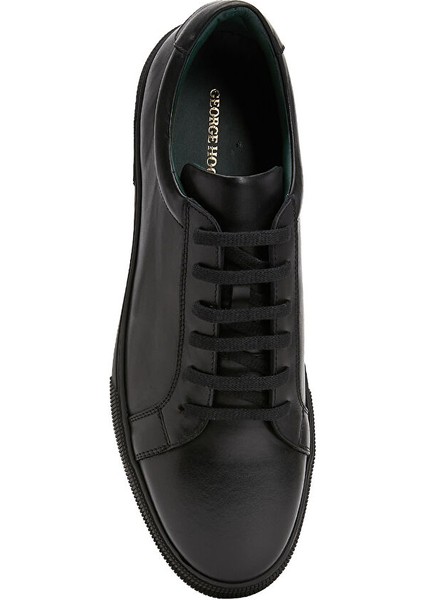 Siyah Erkek Deri Sneaker 10-76-D-5ss