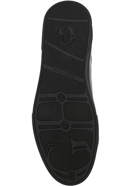 Siyah Erkek Deri Sneaker 10-76-D-5ss