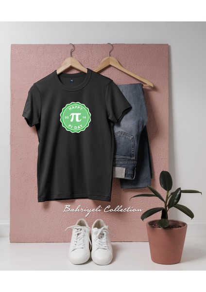 Oversize Pi Günü 14 Mart Tasarımlı Unisex T-Shirt