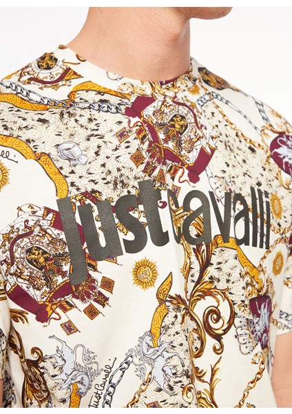 Bisiklet Yaka Krem Erkek T-Shirt 75OAH6R3 fırsatları