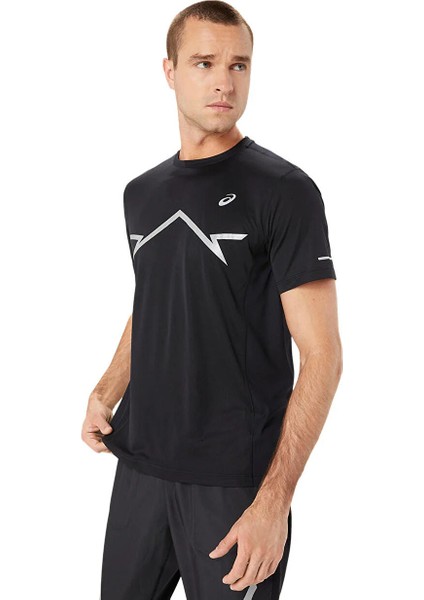 2011D026-001LITE-SHOW Ss Top Siyah Erkek Bisiklet Yaka Regular Fit Baskılı T-Shirt