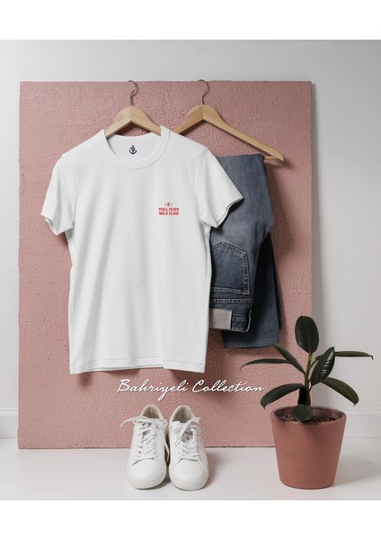 Oversize Asla Yalnız Yürümeyeceksin Cep Tasarımlı Unisex T-Shirt