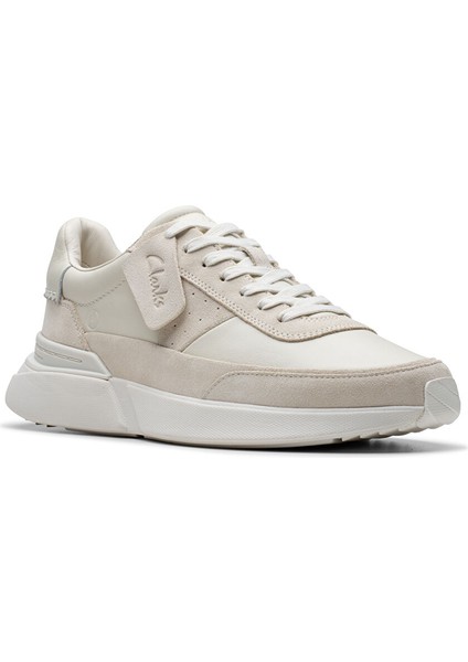 Beyaz Erkek Deri Sneaker Craft Pace