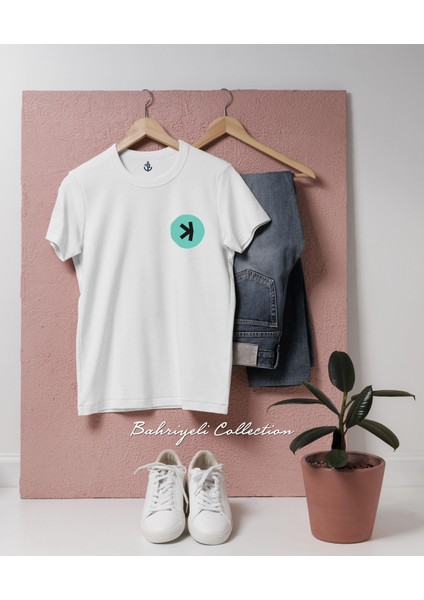 Oversize Kaspa _ Kas Coin Cep Tasarımlı Unisex T-Shirt
