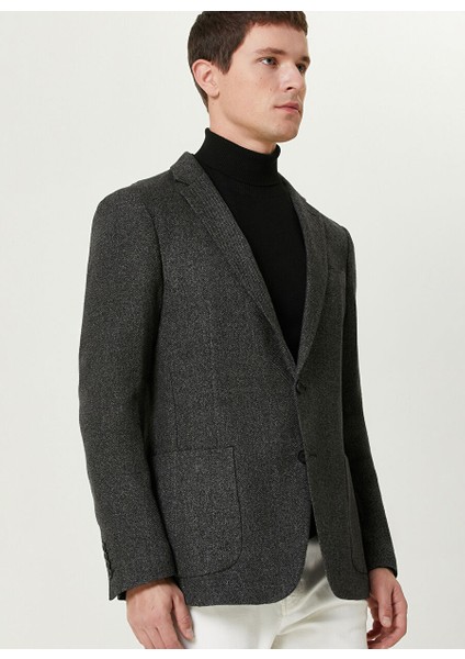 Antrasit Erkek Slim Fit Armürlü Ceket 1093110 fiyatları