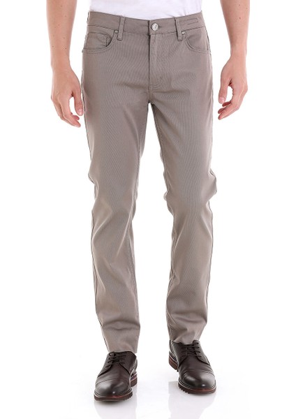 Vizon Dinamik Fit Düz 5 Cep Basic Kanvas Pantolon