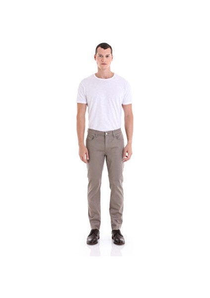 Vizon Dinamik Fit Düz 5 Cep Basic Kanvas Pantolon