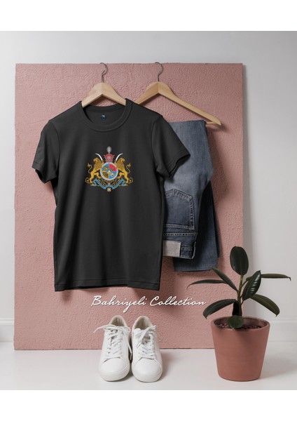 Oversize Iran Devrimi Iran Anayasası Devrimi Arması Tasarımlı Unisex T-Shirt