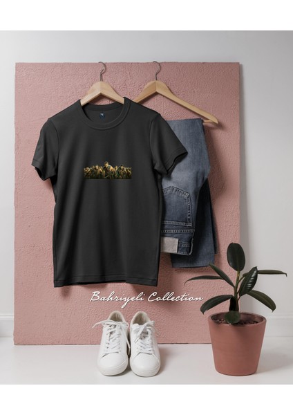 Oversize Spartacus Karakterler Tasarımlı Unisex T-Shirt