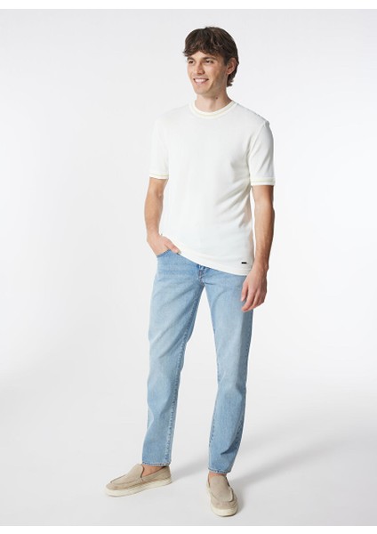 Gmg Fırenze Bisiklet Yaka Regular Fit Ekru Erkek Kazak GU24MSS04004